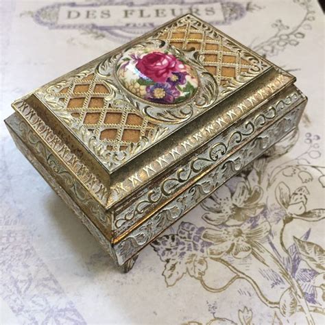 small metal trinket box value|small decorative trinket boxes.